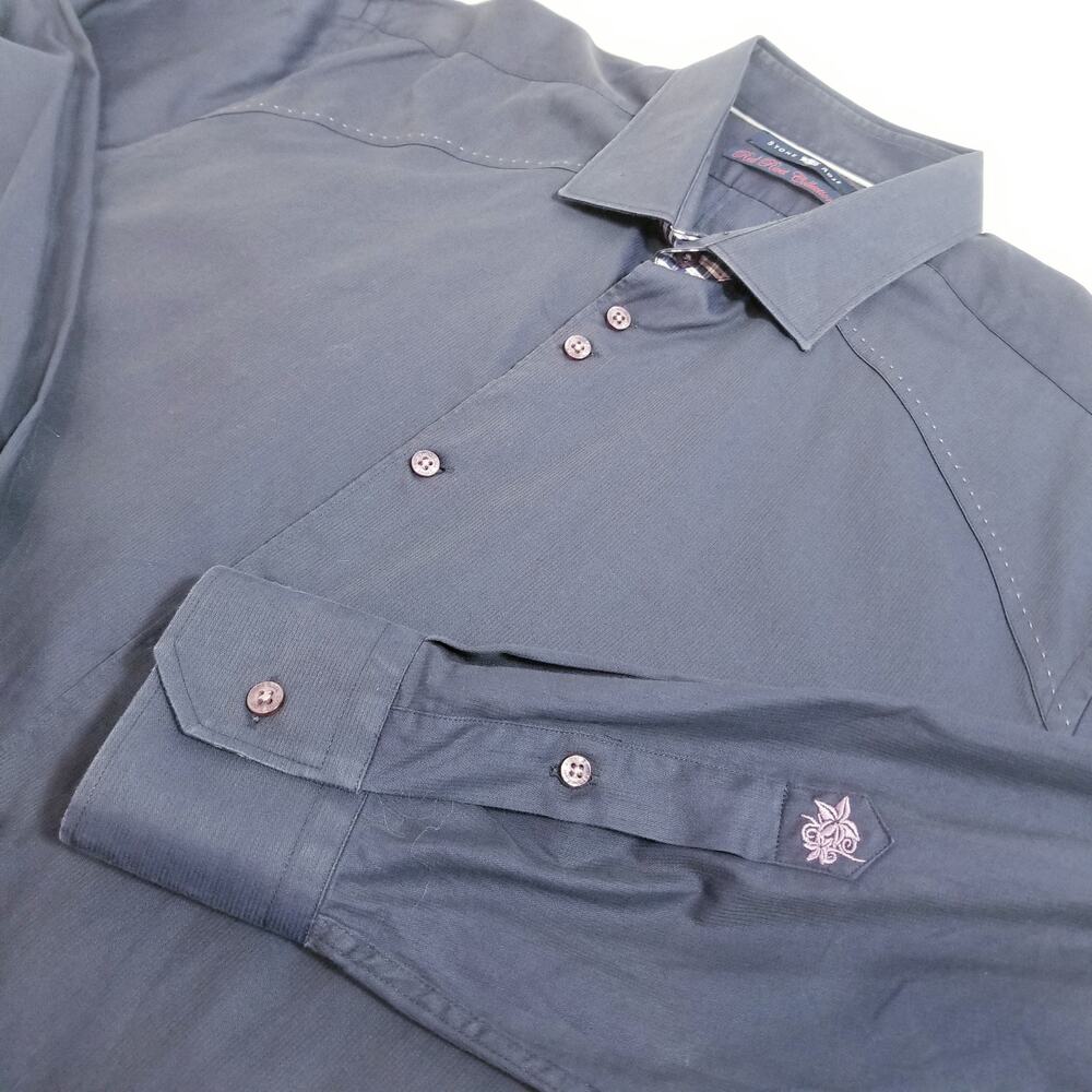 Stone Rose Red Rivet Collection Button Up Dress Shirts - Picture 8 of 14
